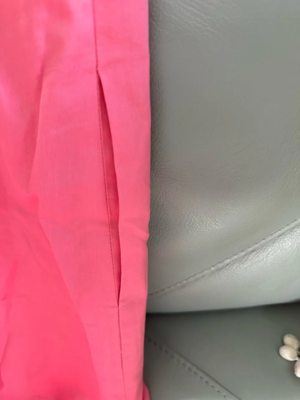 J. Crew Coral Pink Smocked Neck Shift Dress - Picture 5 of 6